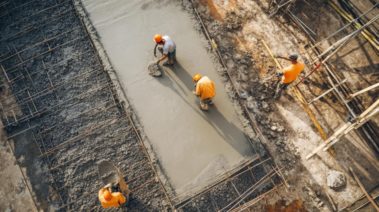 Tampa Concrete Contractors crew on a Tampa job site