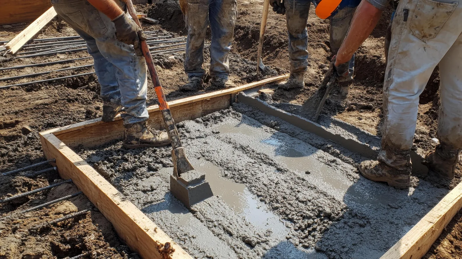 Concrete walkway forming in Clearwater